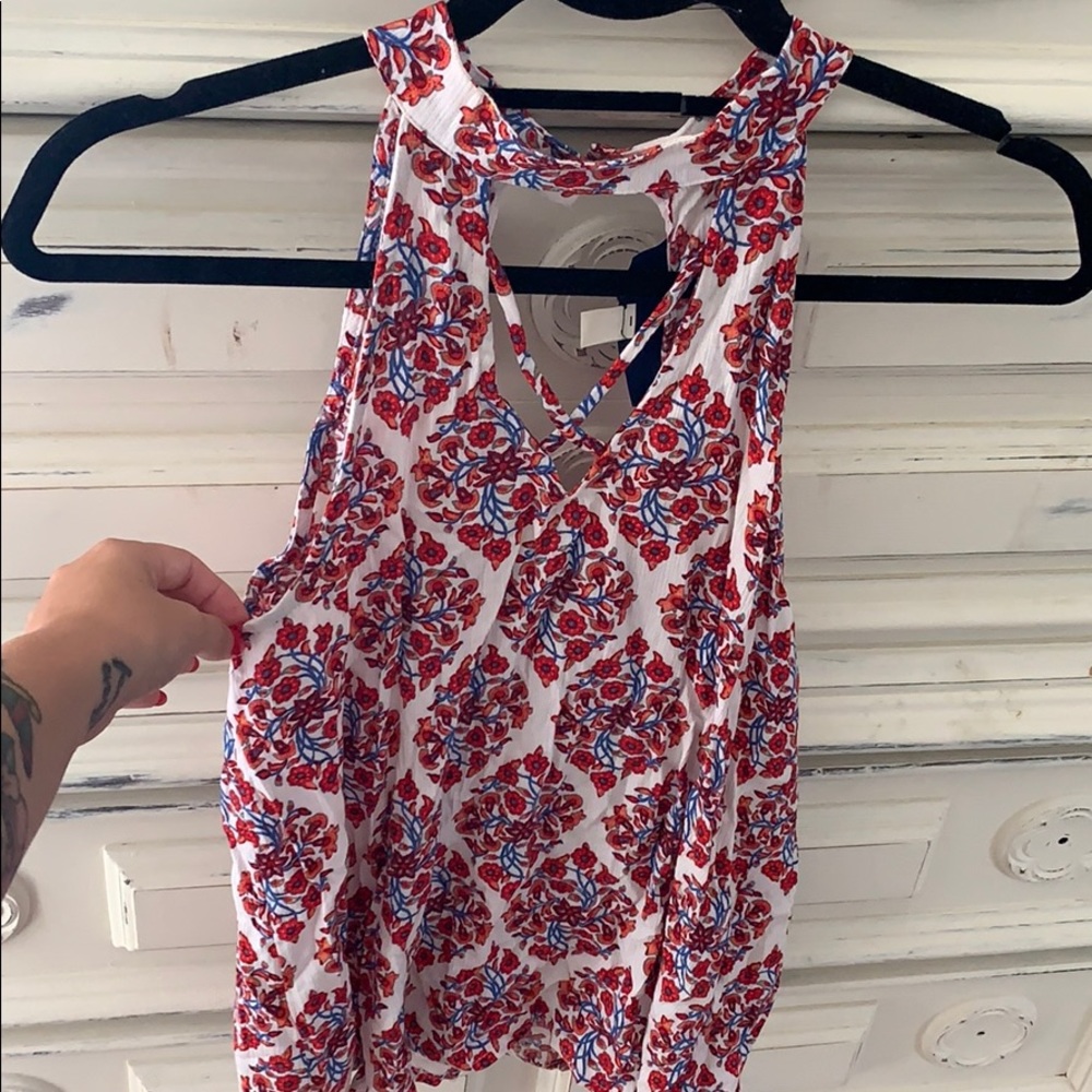Open Back and low front halter top